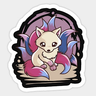 Bisexual Cute Kitsune Sticker